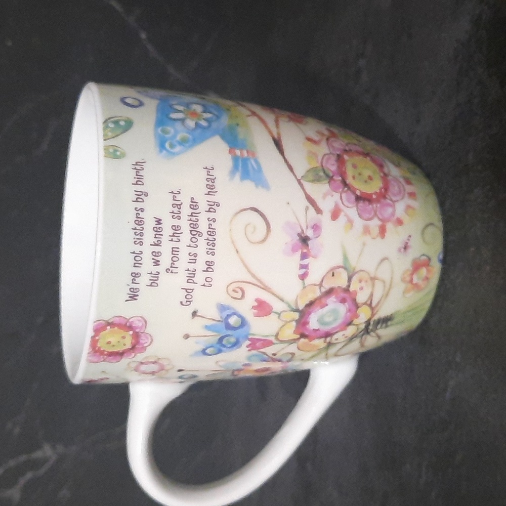 Colorful Floral Mug with Heartfelt Quote